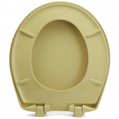 Bemis 200SLOWT (Harvest Gold) Premium Plastic Soft-Close Round Toilet Seat Bemis
